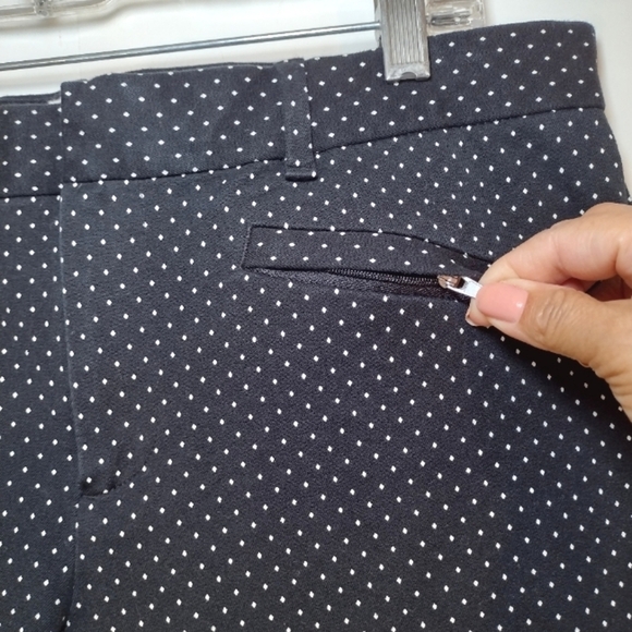 Gap women's black and white skinny ankle pants size ( 12 R) - Picture 3 of 13